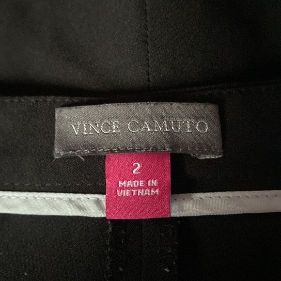 🌷 3/$30 Vince Camuto Black Slim Fit Cropped Trouser Size 2 - Picture 6 of 8